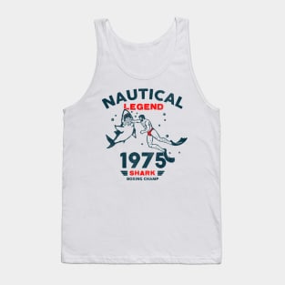 Nautical Legend Shark Boxing Champ 1975 Tank Top